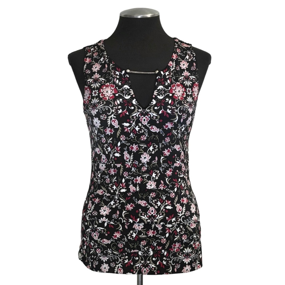 White House Black Market - Sleeveless Pullover Floral Top – Extra Small XS - Picture 2 of 11